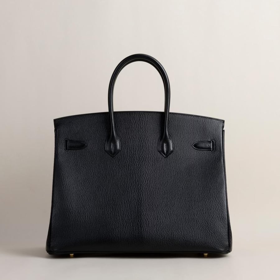 Birkin 35cm Chevre 89 Noir GHW