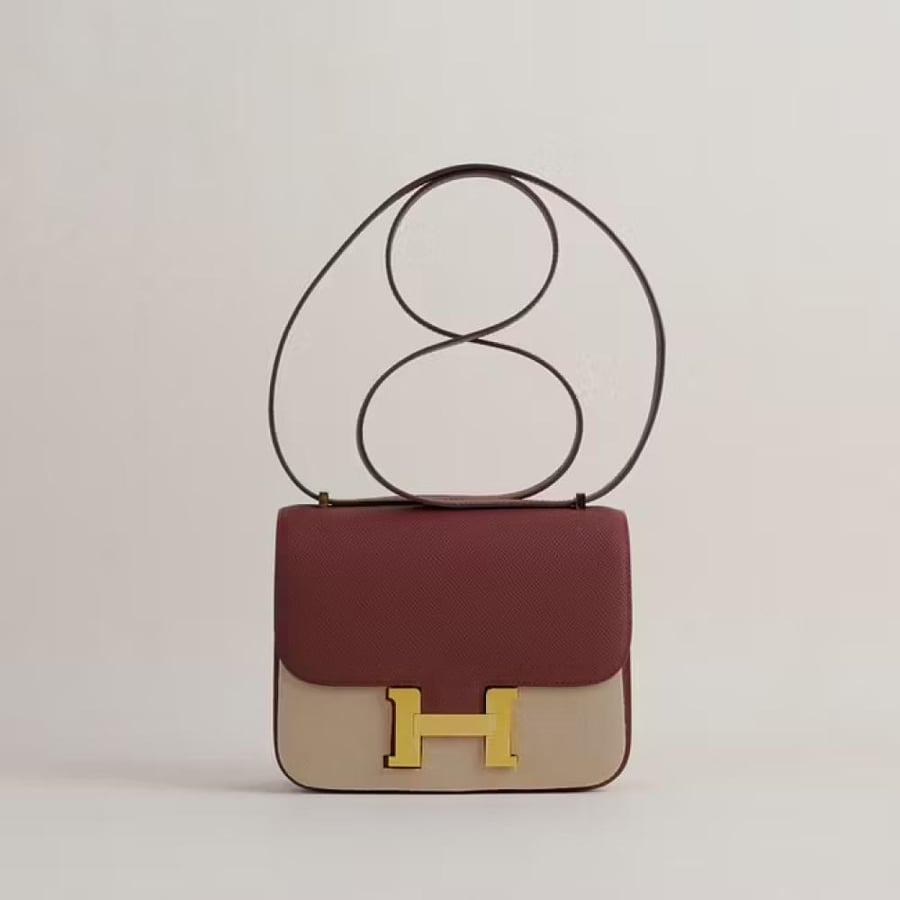 Constance 18CM Epsom 55 Rouge H GHW