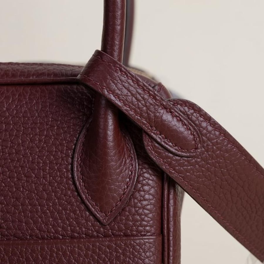 Lindy 26cm Clemence leather 57 Bordeaux