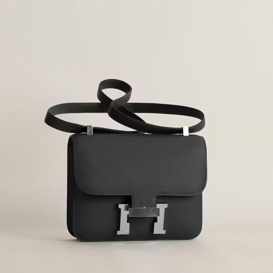 Constance 24CM Epsom H0 Gris misty PHW