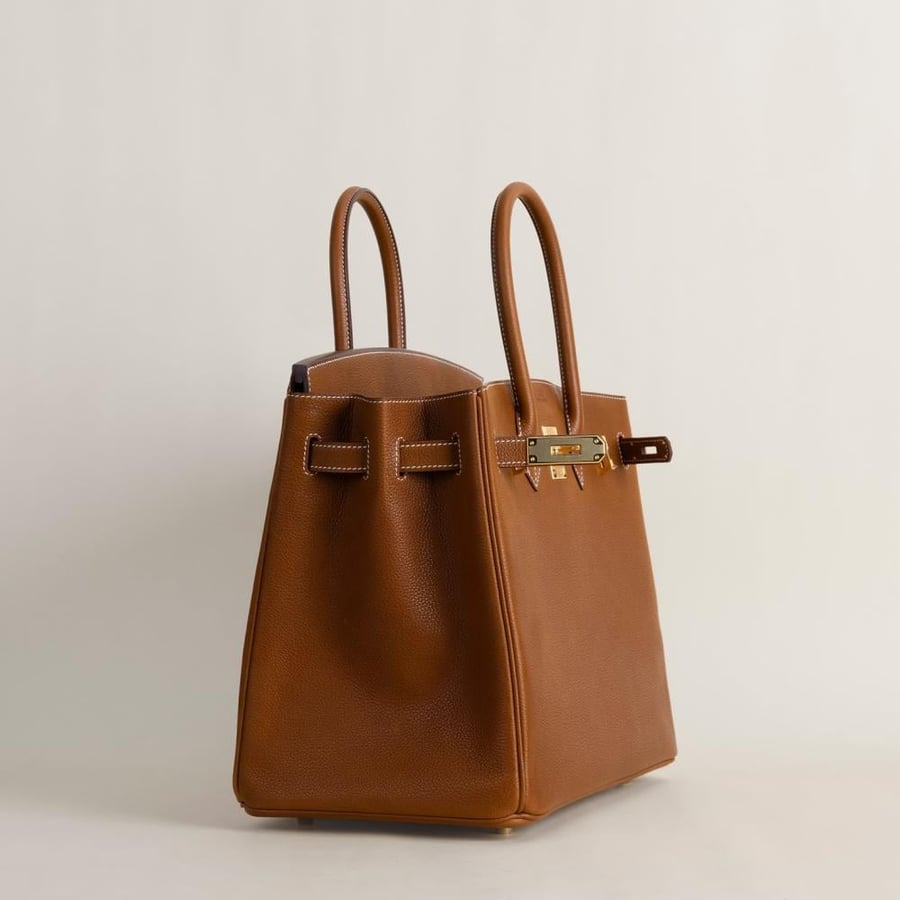 Birkin 35cm Faubourg Barenia 37 Gold GHW