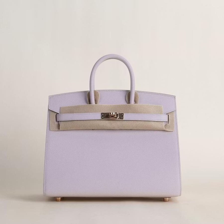 Birkin 25cm Epsom Sellier 09 Mauve pale RGHW