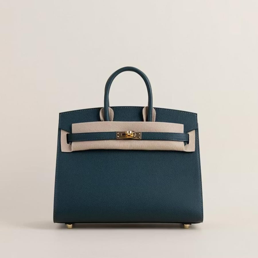 Birkin 25cm Epsom Sellier 6O Vert Cypres GHW