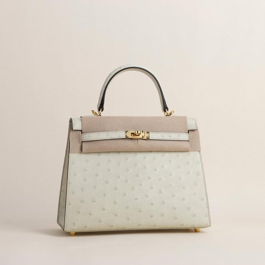 Kelly25 Ostrich 3C Parchemin