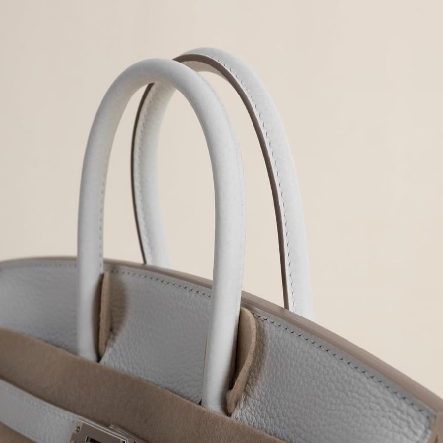 Birkin 25cm Togo 0T Mushroom PHW