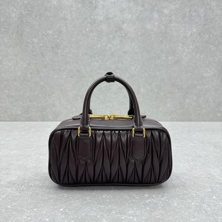 Arcadie matelassé nappa leather bag - Regular