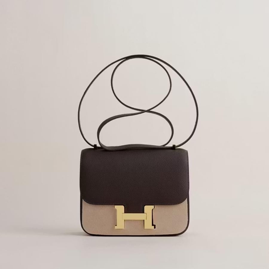 Constance 18CM Epsom 47 Chocolate GHW