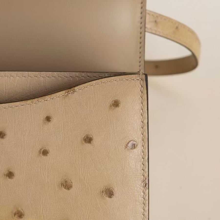 Constance 18CM Ostrich 0M Chai GHW