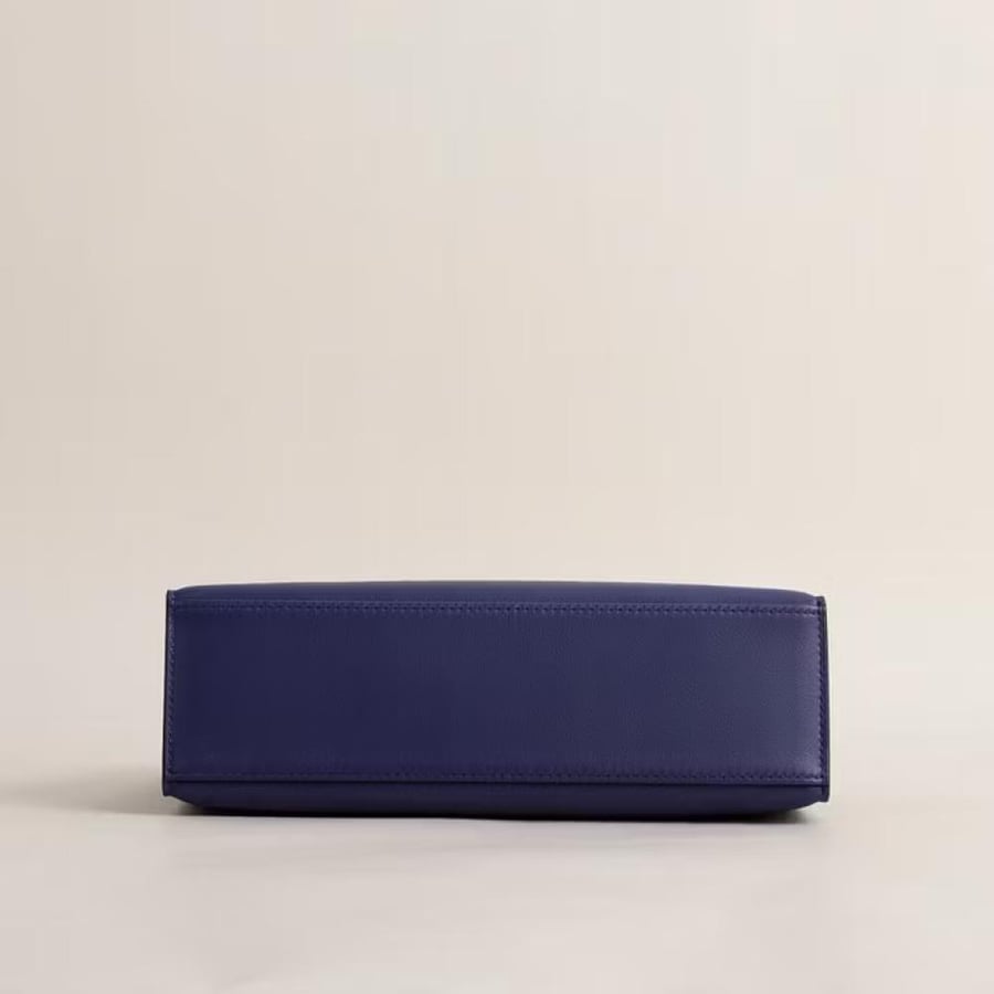 Kelly pochette Swift  73 Bleu sapphire GHW