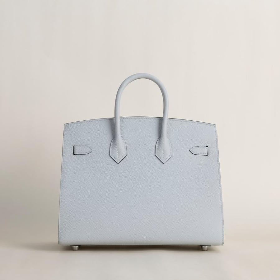 Birkin 25cm Epsom Sellier 08 Bleu pale PHW