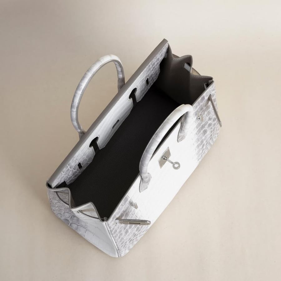 Birkin 30cm Matte Niloticus Crocodile 01 Himalayan PHW