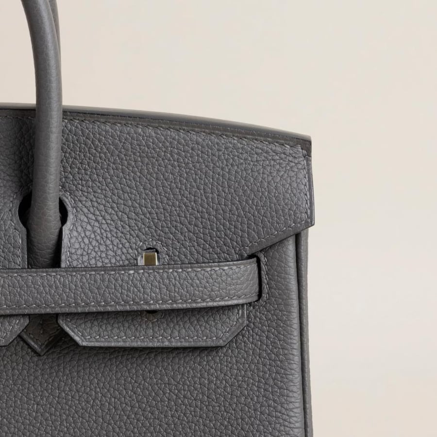 Birkin 25cm Togo 8F Etain GHW