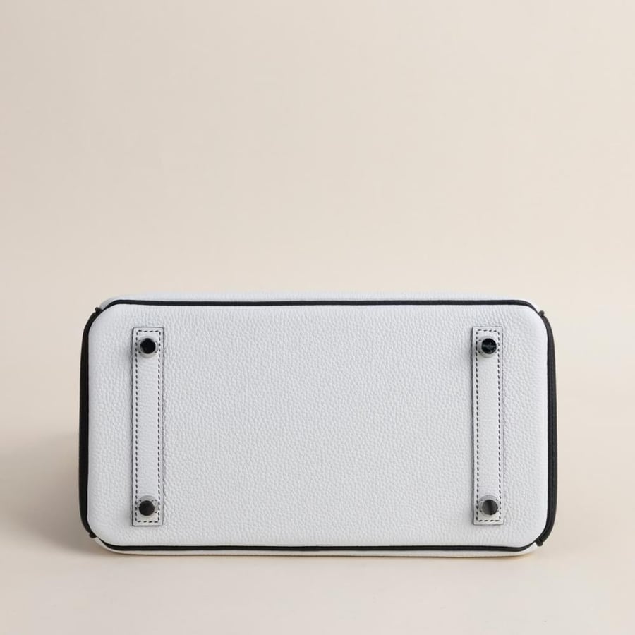 Birkin 25cm Togo 01 Blanc/ 89 Noir PHW