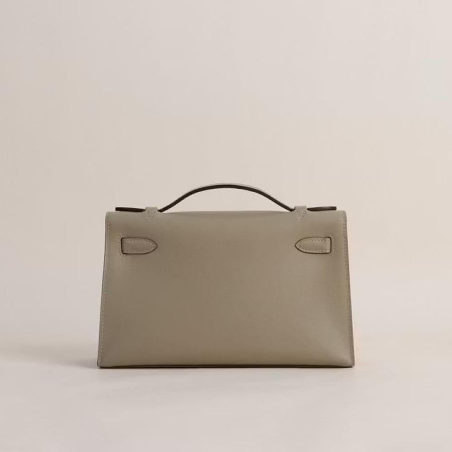 Kelly pochette Swift  8Q Beige Marfa GHW