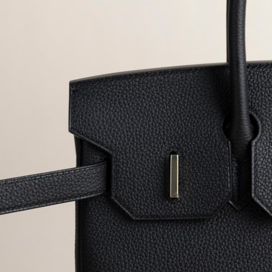 Birkin 30cm Togo 89 Noir Permabrass hardware