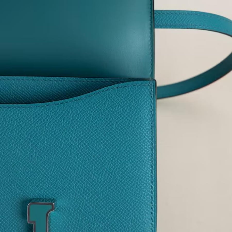 Constance 18CM Epsom 7F Blue Paon PHW