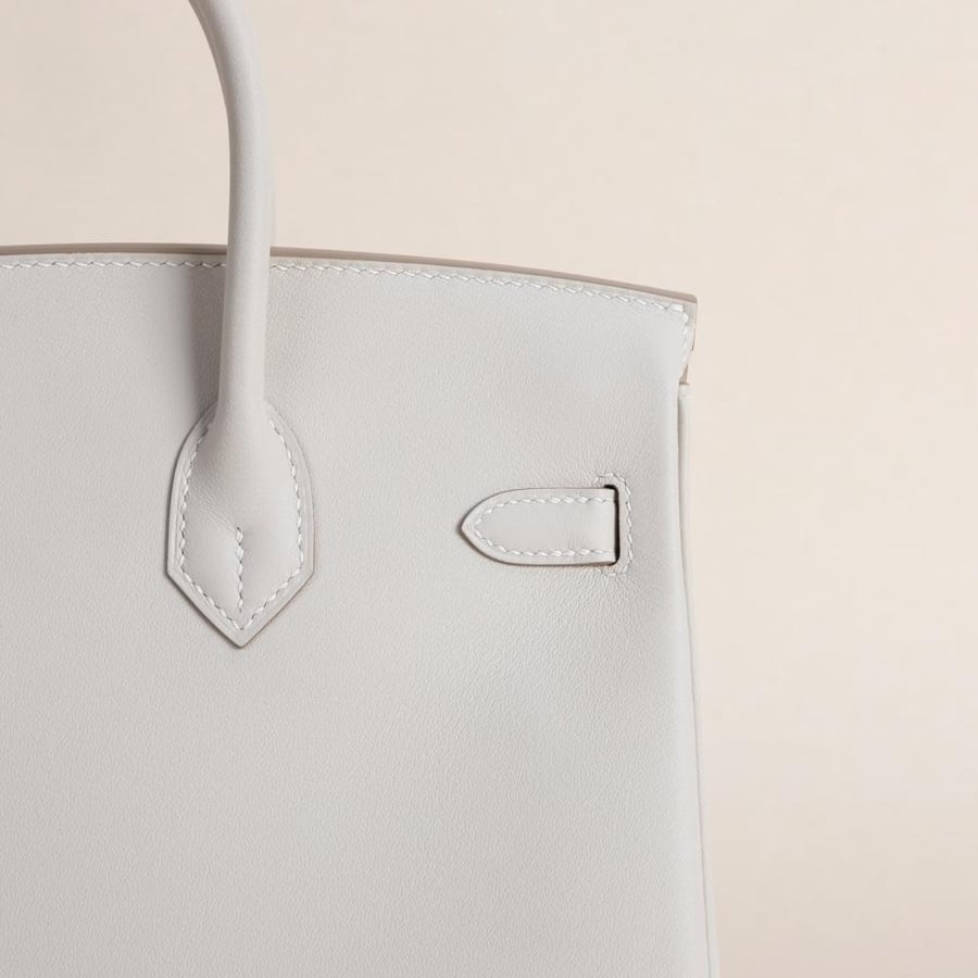 Birkin 25cm Swift CK10 Craie PHW