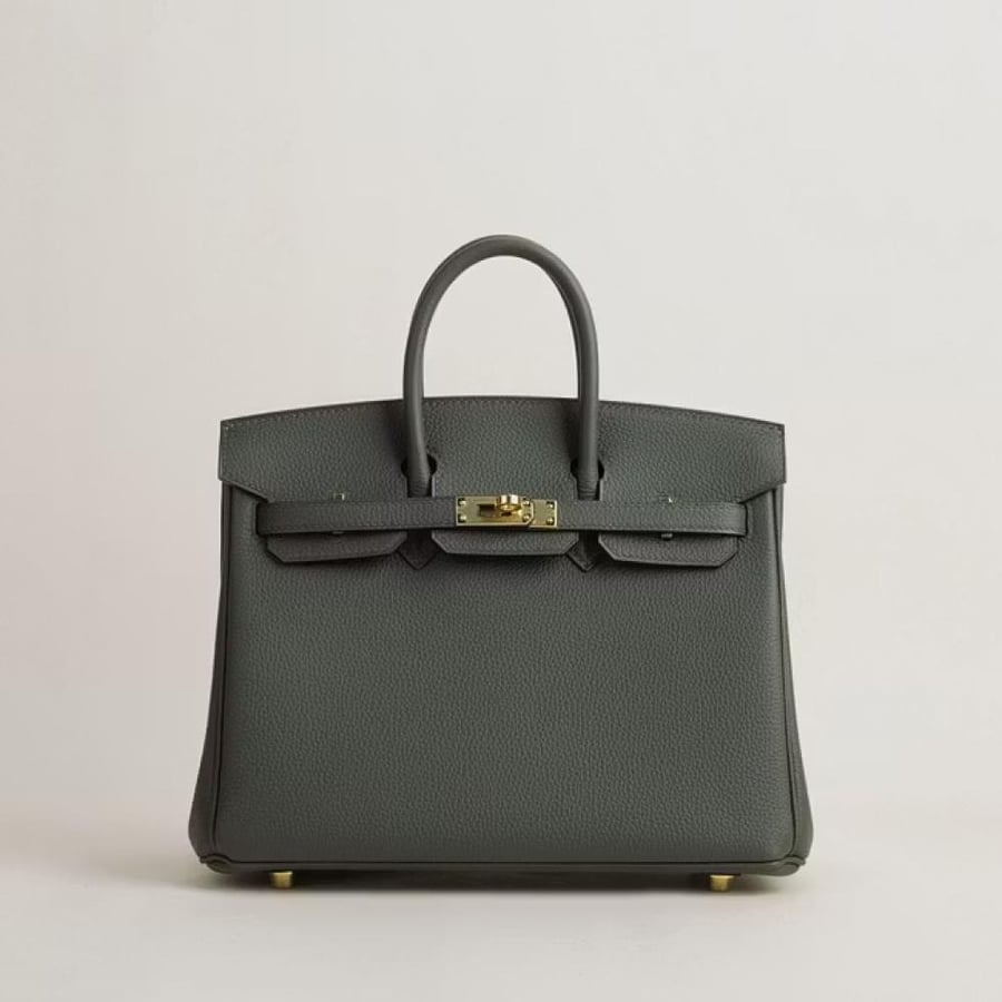 Birkin 25cm Togo C6 Vert De Gris GHW