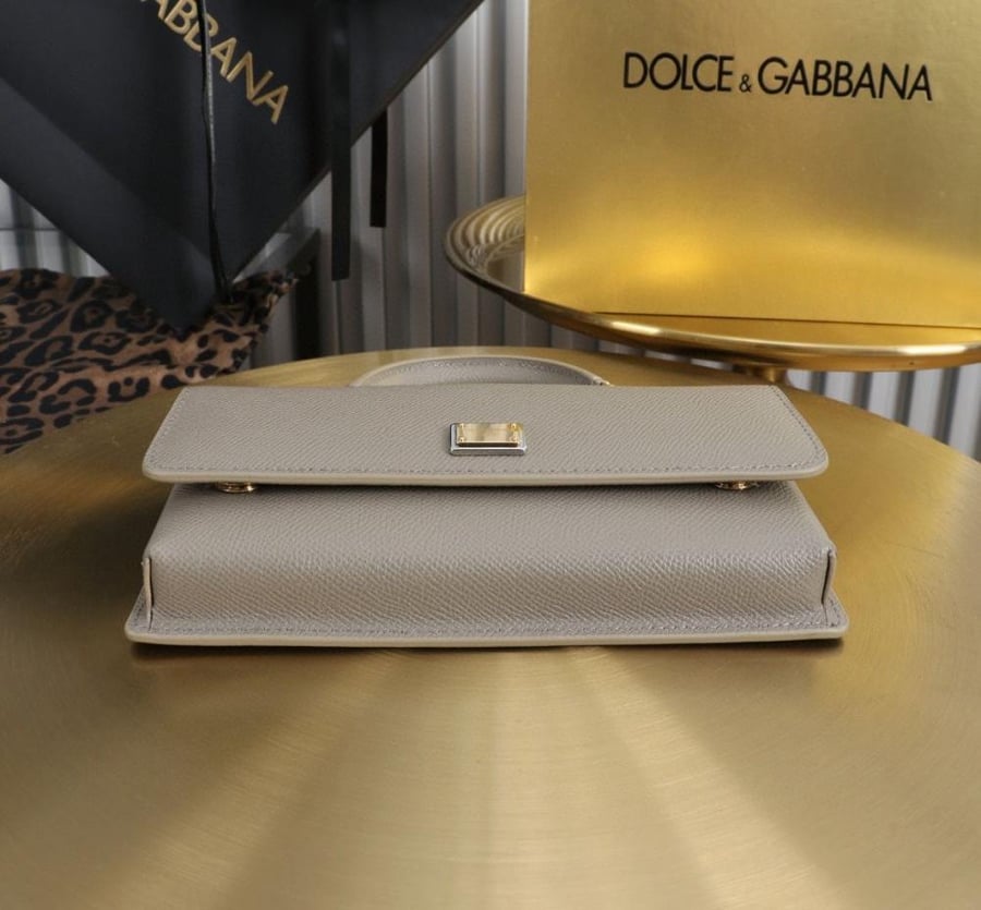 Dauphine-print calfskin mini bag