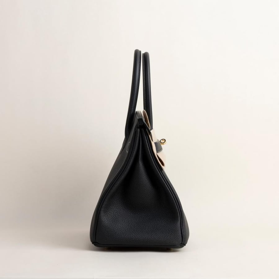 Birkin 30cm Togo 89 Noir Permabrass hardware