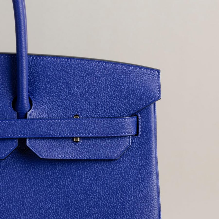 Birkin 35cm Togo 7T Blue electric GHW