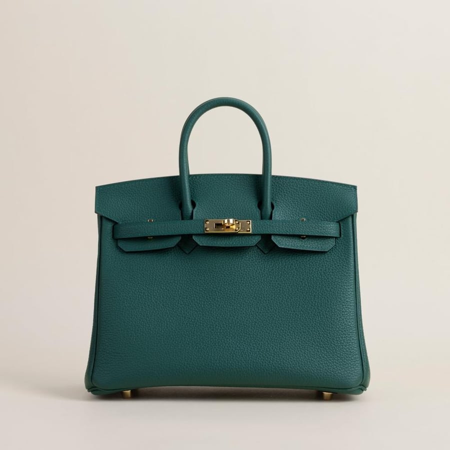 Birkin 25cm Togo Z6 Malachite GHW