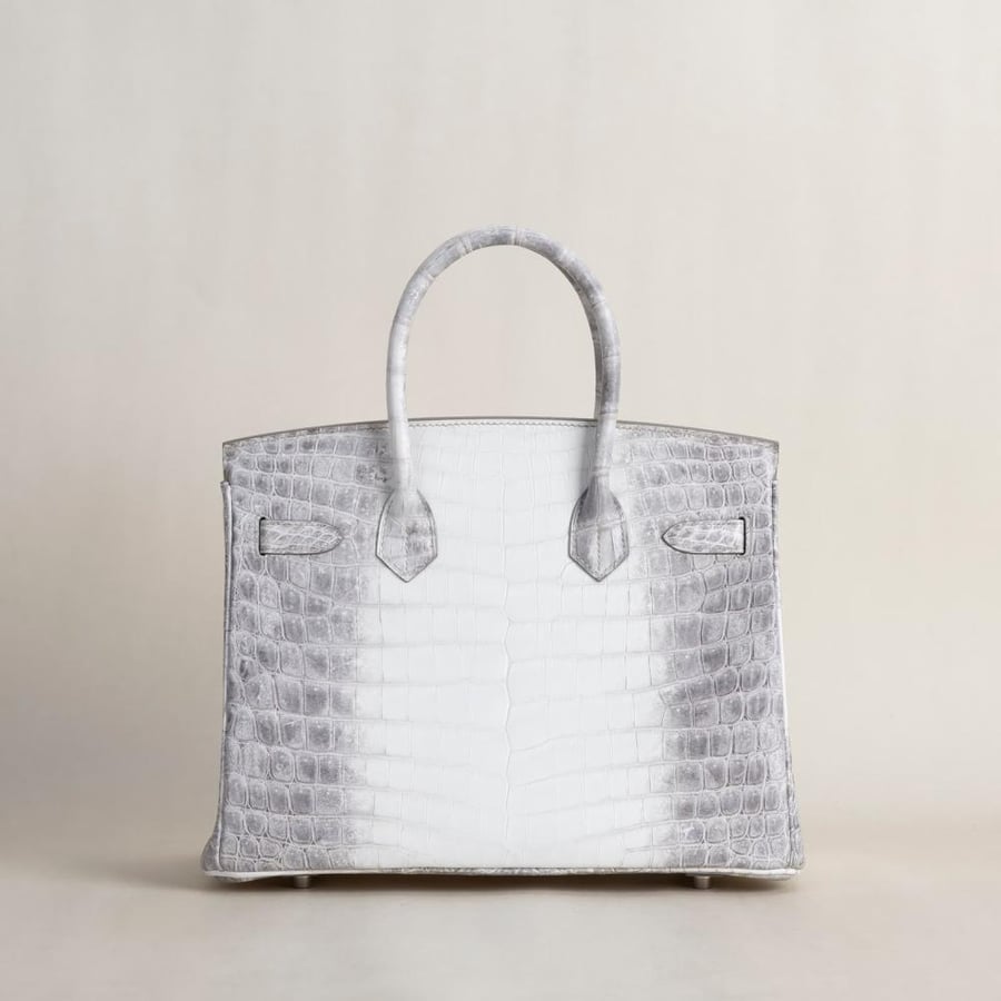 Birkin 30cm Matte Niloticus Crocodile 01 Himalayan PHW