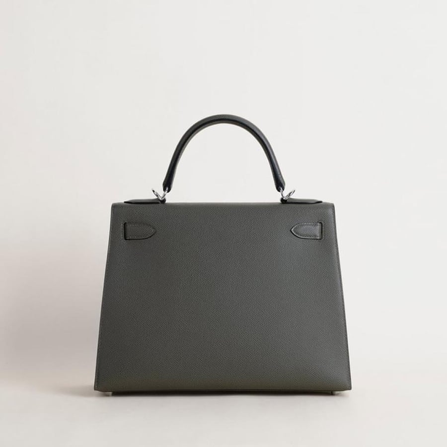 Kelly 28 Epsom Sellier C6 Gray Green