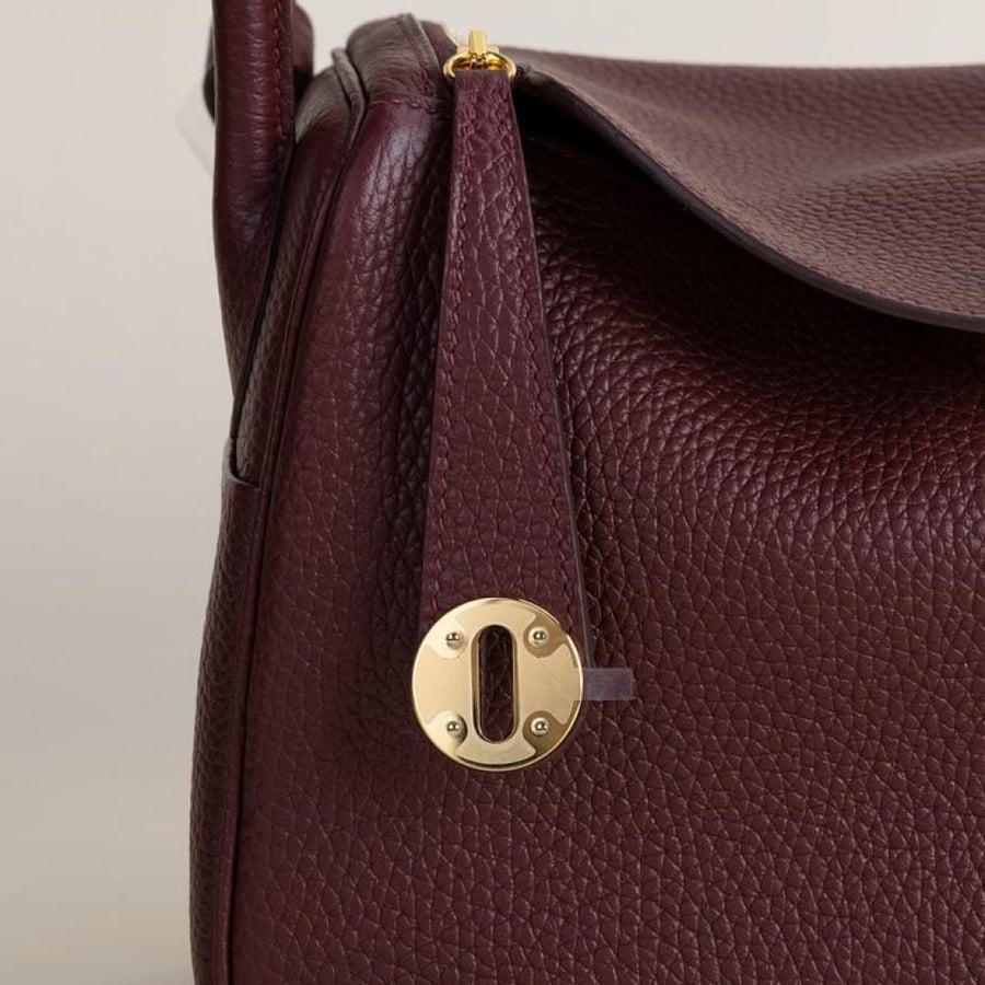 Lindy 26cm Clemence leather 57 Bordeaux