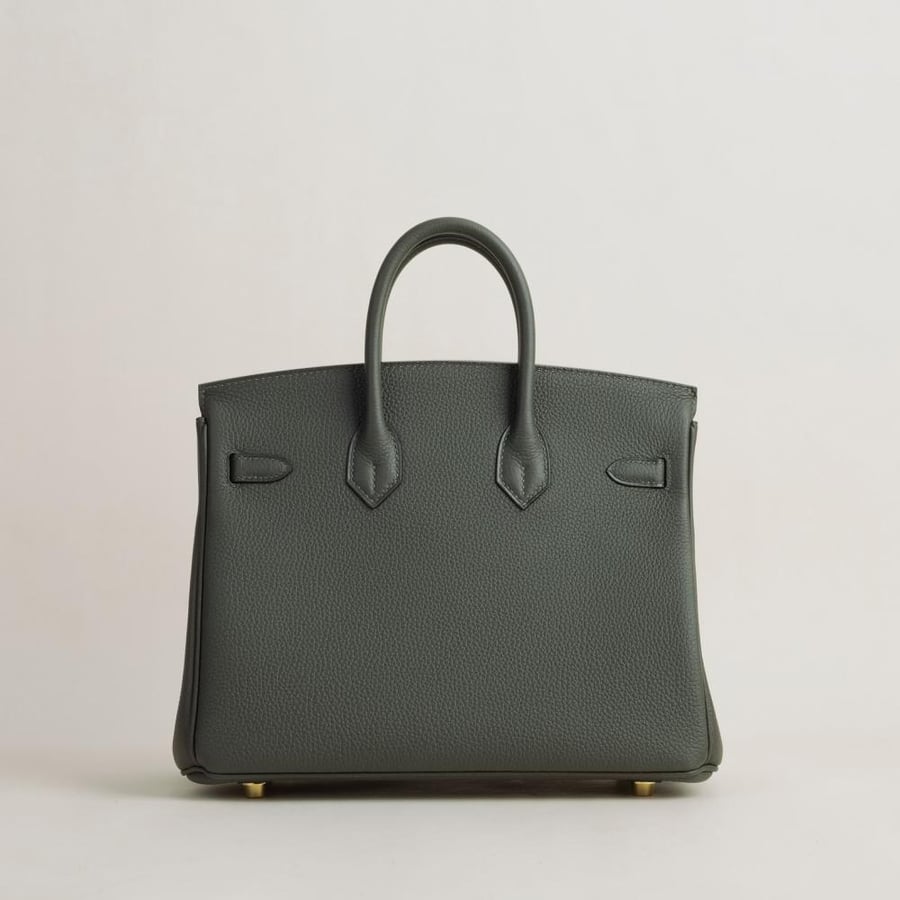 Birkin 25cm Togo C6 Vert De Gris GHW