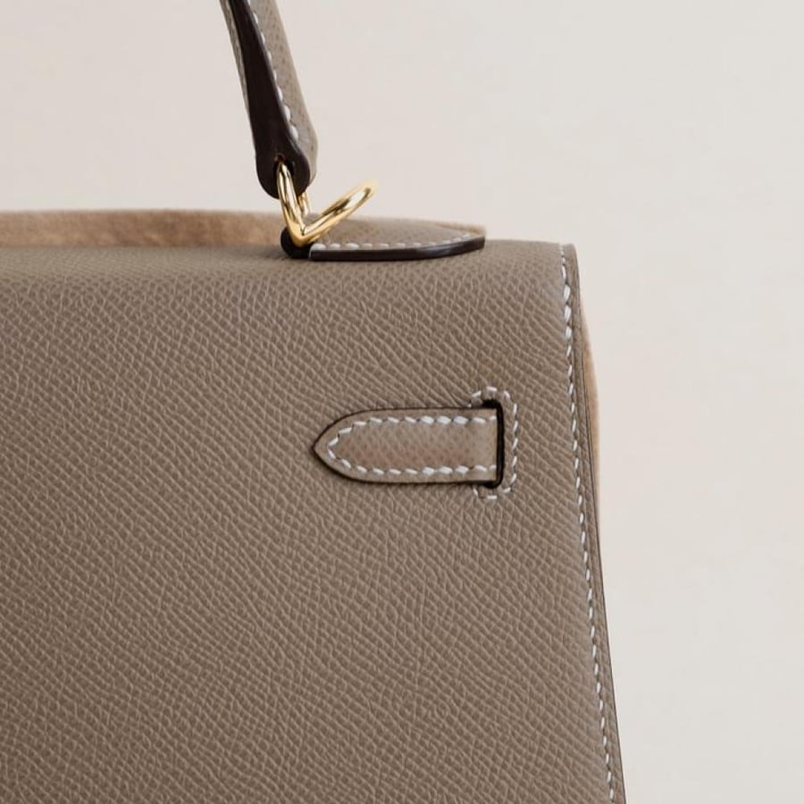 Kelly25 Epsom Sellier Etoupe