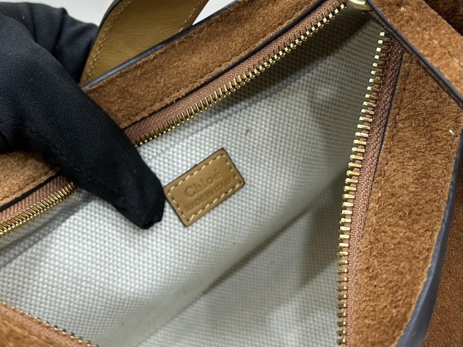 Chloe Charms Small Suede Hobo Bag