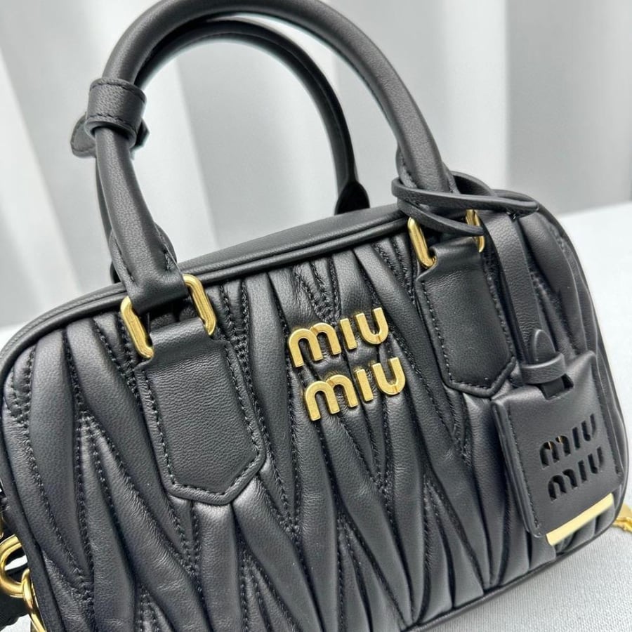 Arcadie matelassé nappa leather bag
