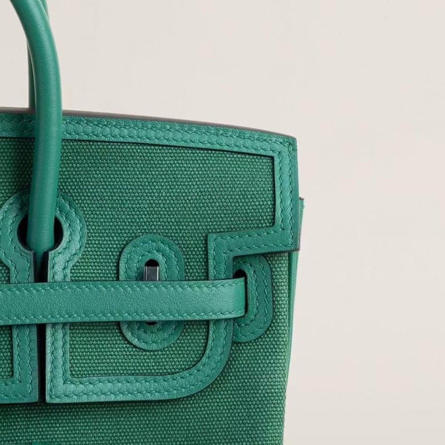 Birkin25 Cargo Swift/toile U4 Vert vertigo PHW