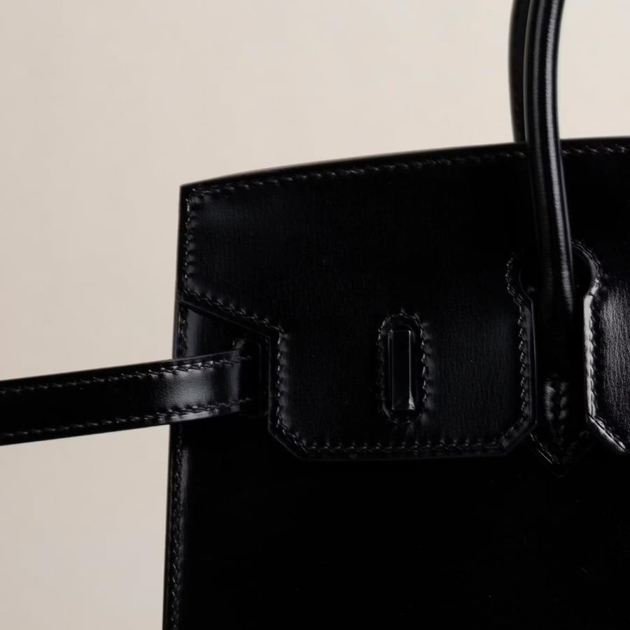 Birkin 25cm Box 89 Noir SO Black