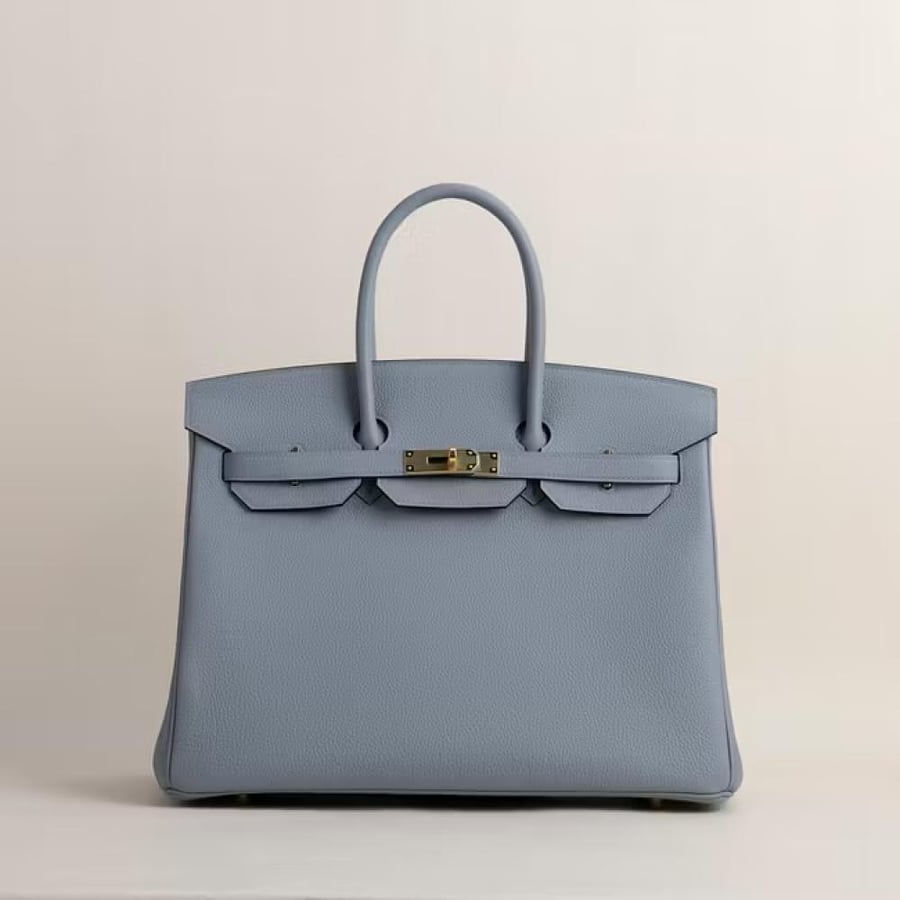 Birkin 35cm Togo J7 Blue lin GHW