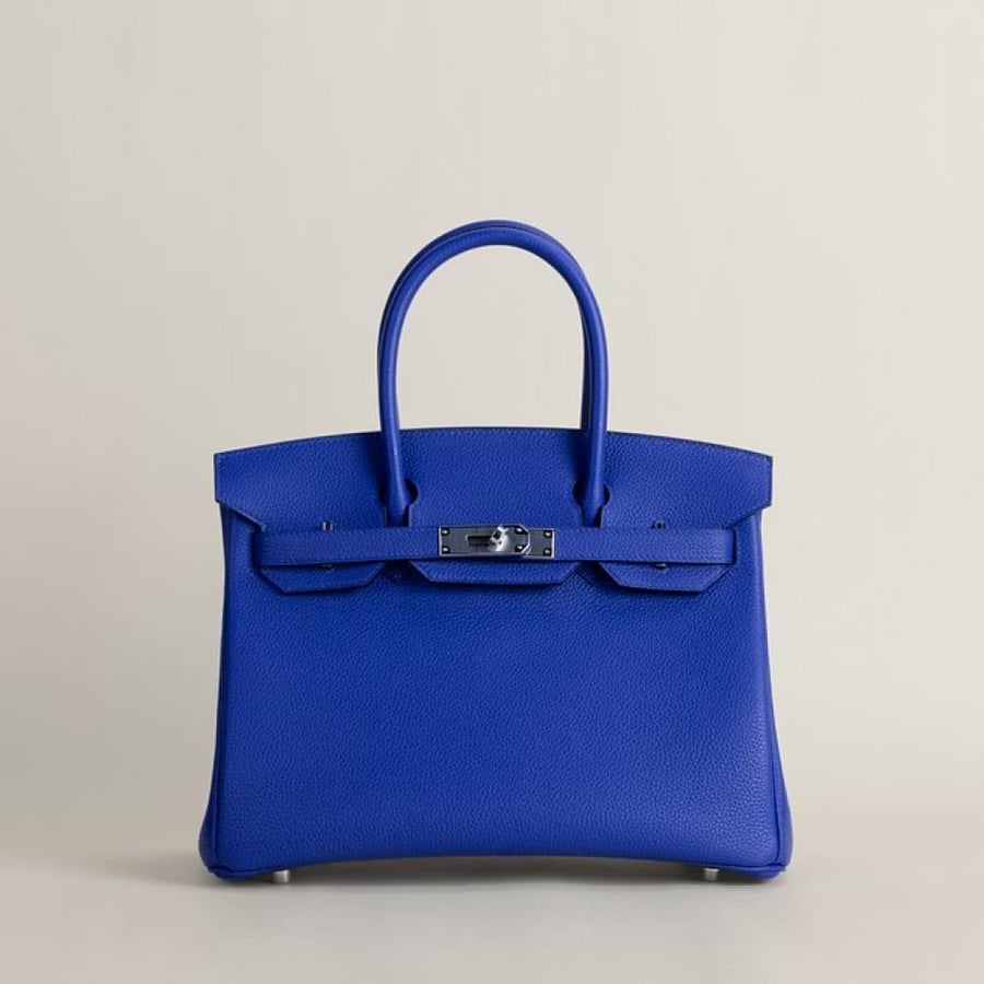 Birkin 30cm Epsom 7T Blue Electrie PHW