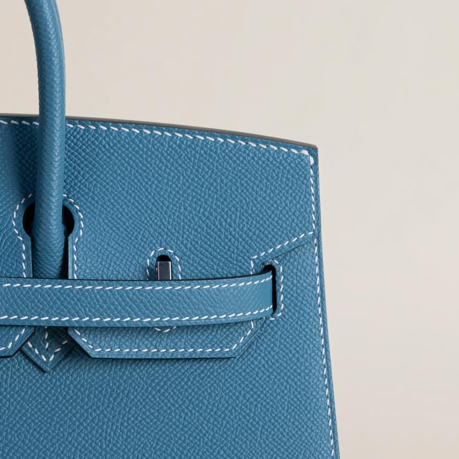 Birkin 25cm Epsom Sellier 75 Blue Jean PHW