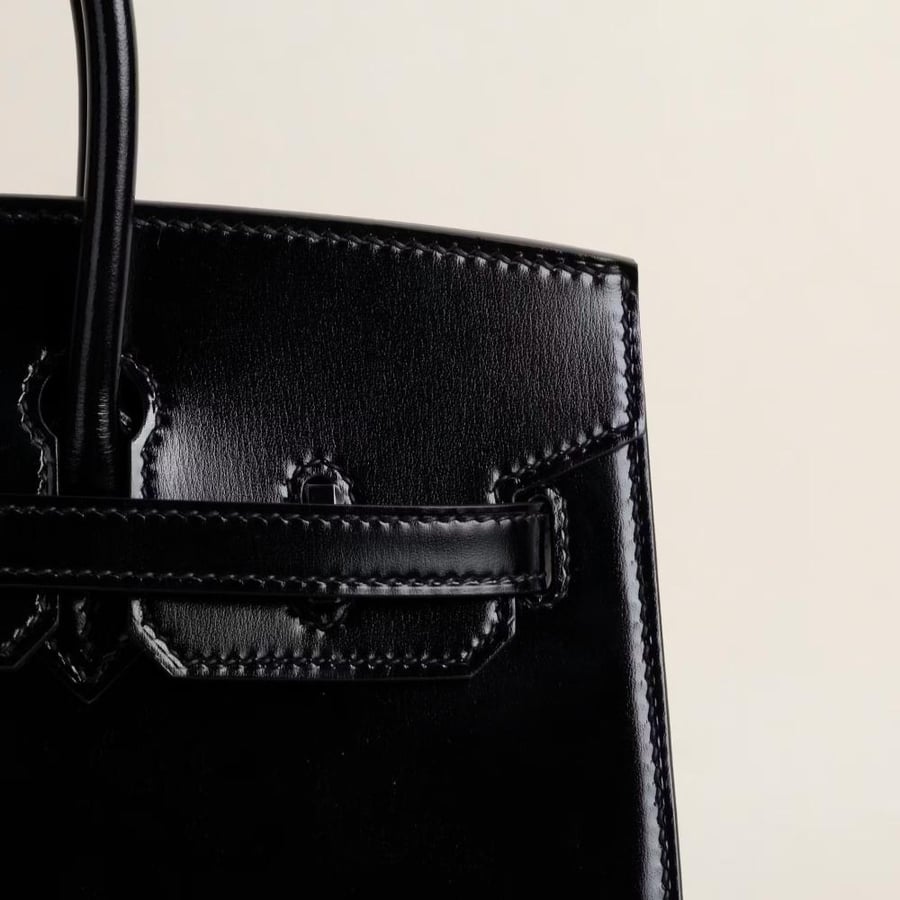 Birkin 25cm Box 89 Noir SO Black