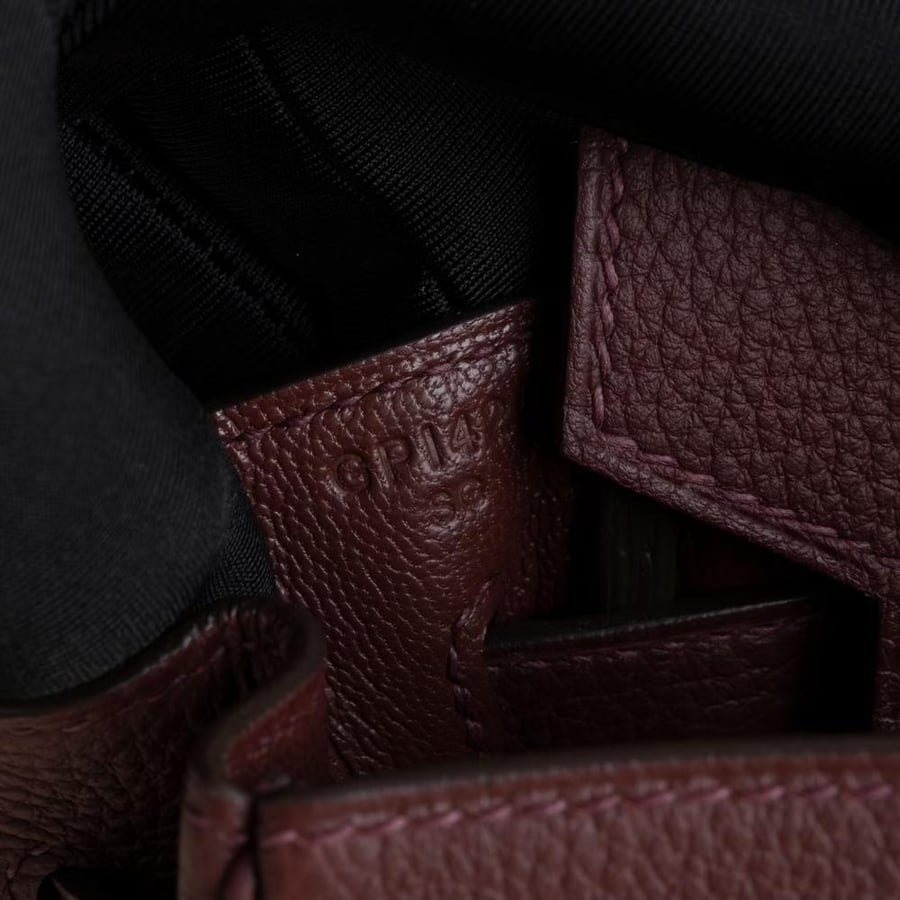 Birkin 25cm Togo 57 Bordeaux GHW