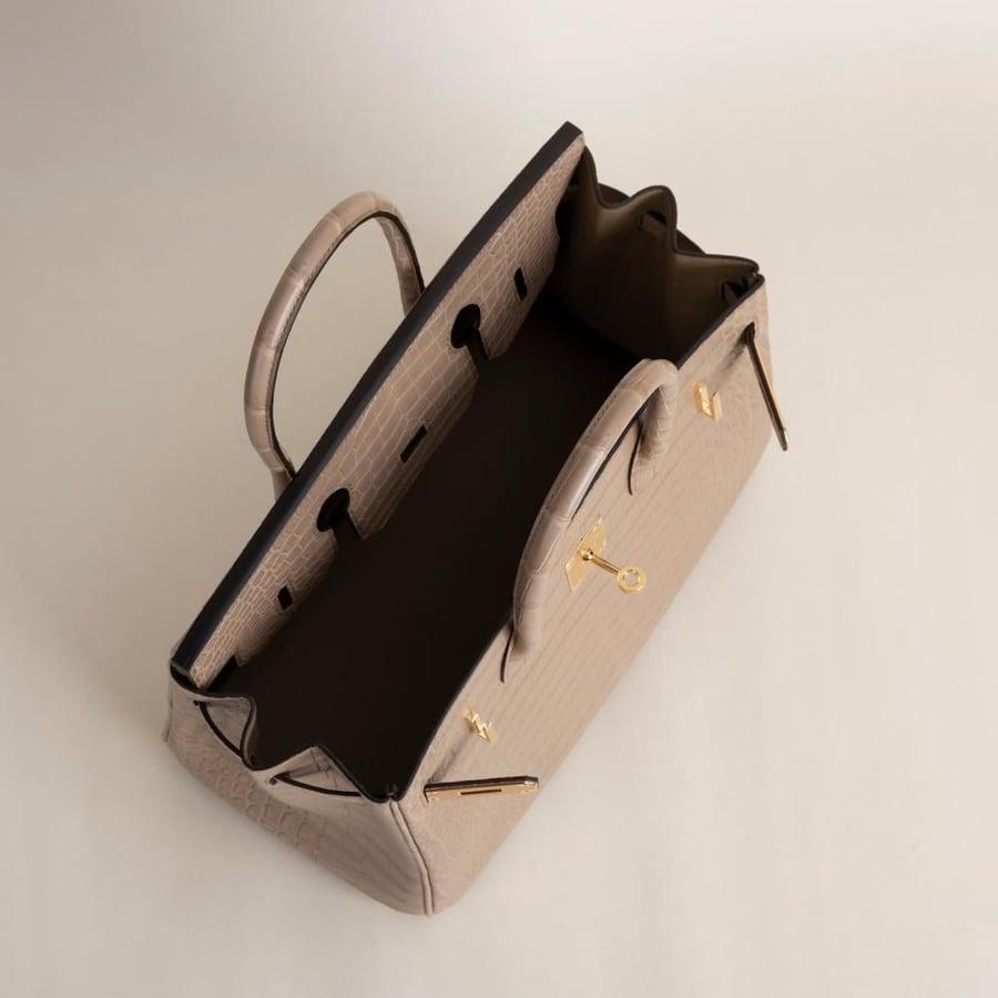Birkin 30cm Matte Porosus Crocodile 0M Chai GHW