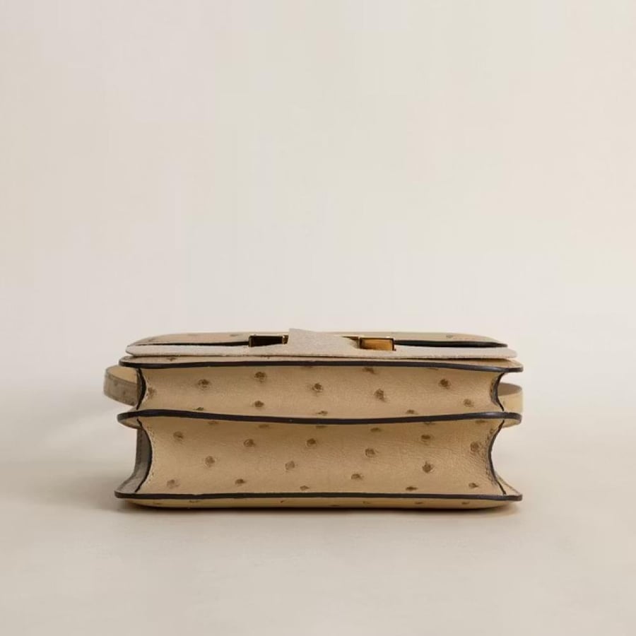 Constance 18CM Ostrich 0M Chai GHW