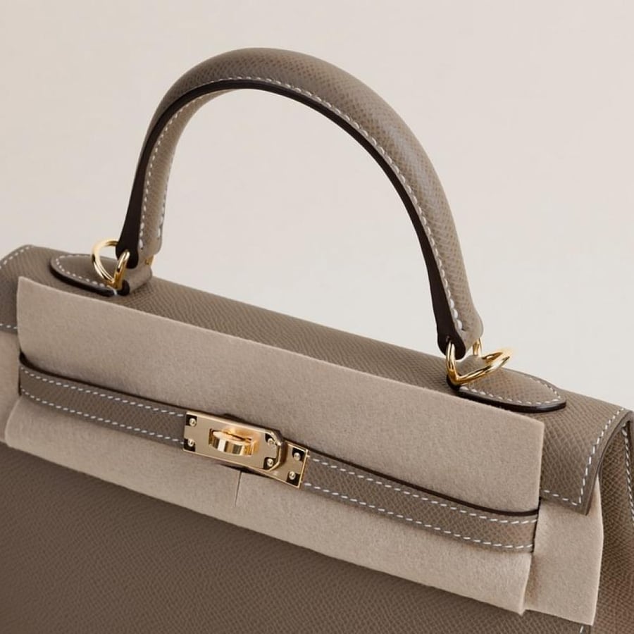 Kelly25 Epsom Sellier Etoupe