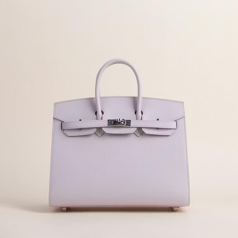Birkin 25cm Epsom Sellier 09 Mauve pale PHW