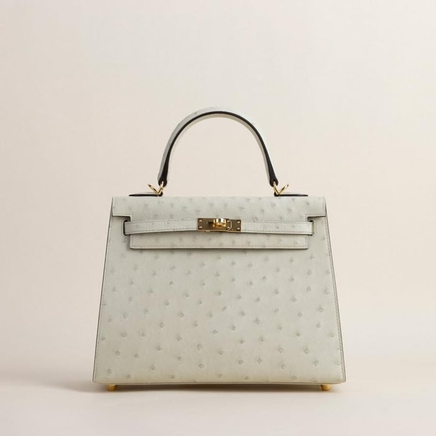 Kelly25 Ostrich 3C Parchemin