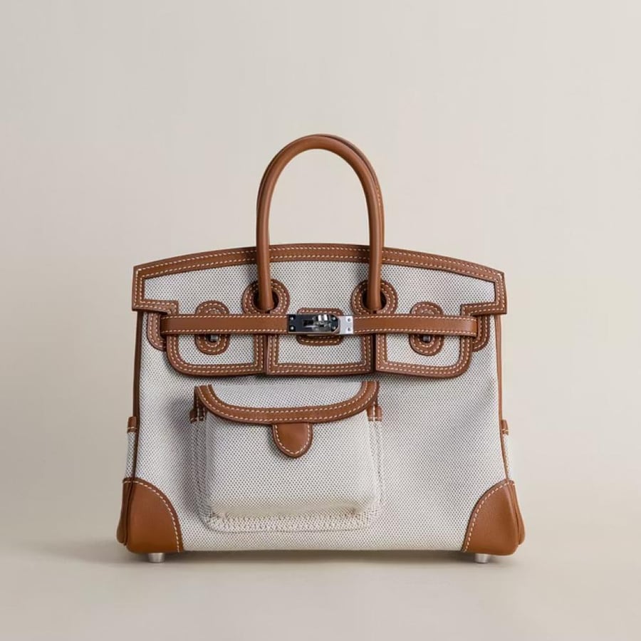 Birkin25 Cargo Swift/toile CK37 Gold/10 Craie PHW