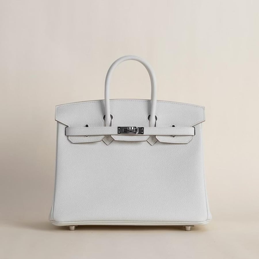 Birkin 25cm Togo 0T Mushroom PHW