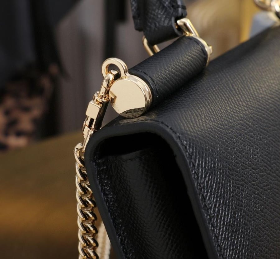 Dauphine-print calfskin mini bag