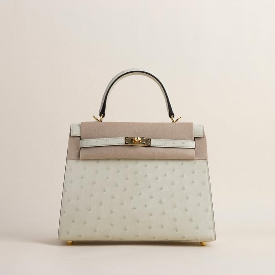 Kelly25 Ostrich 3C Parchemin