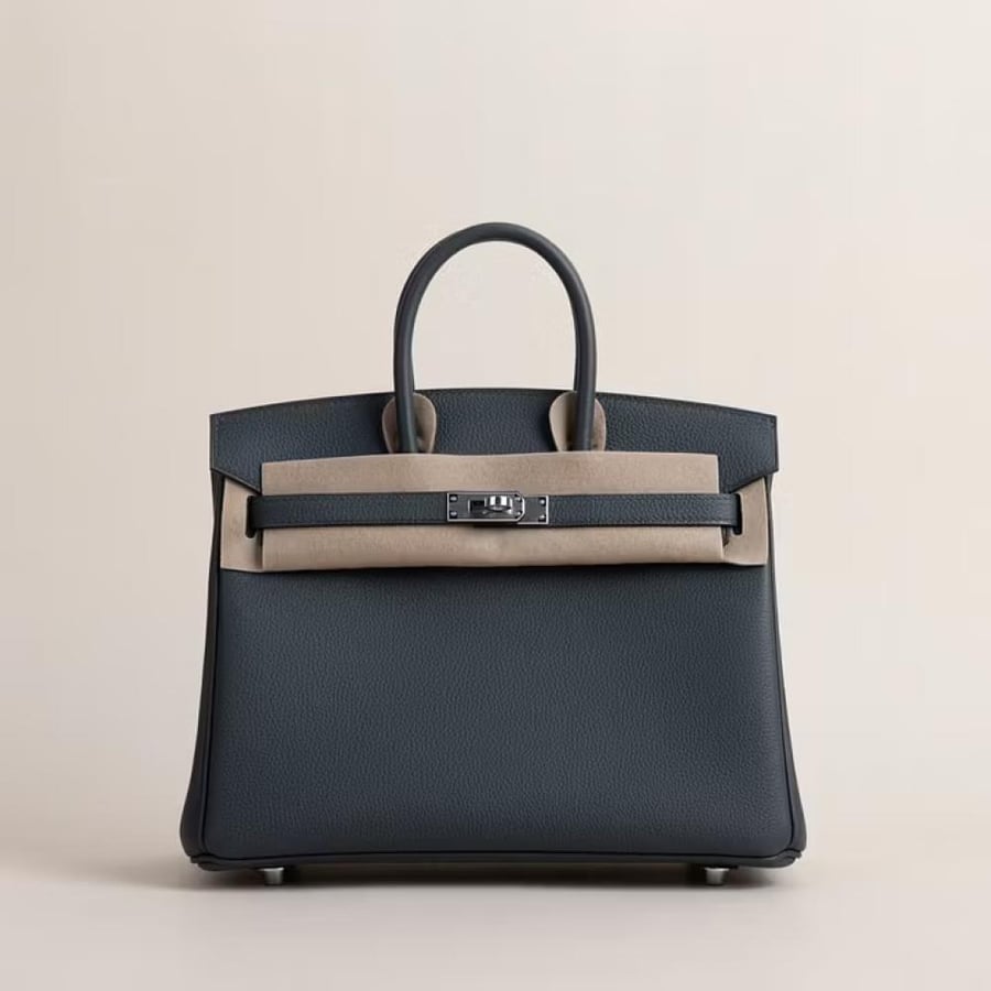 Birkin 25cm Togo H0 Gris misty  PHW